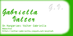 gabriella valter business card